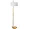 Dainolite Fitzgerald 62" High Modern Aged Brass Floor Lamp