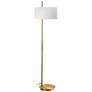Dainolite Fitzgerald 62" High Modern Aged Brass Floor Lamp