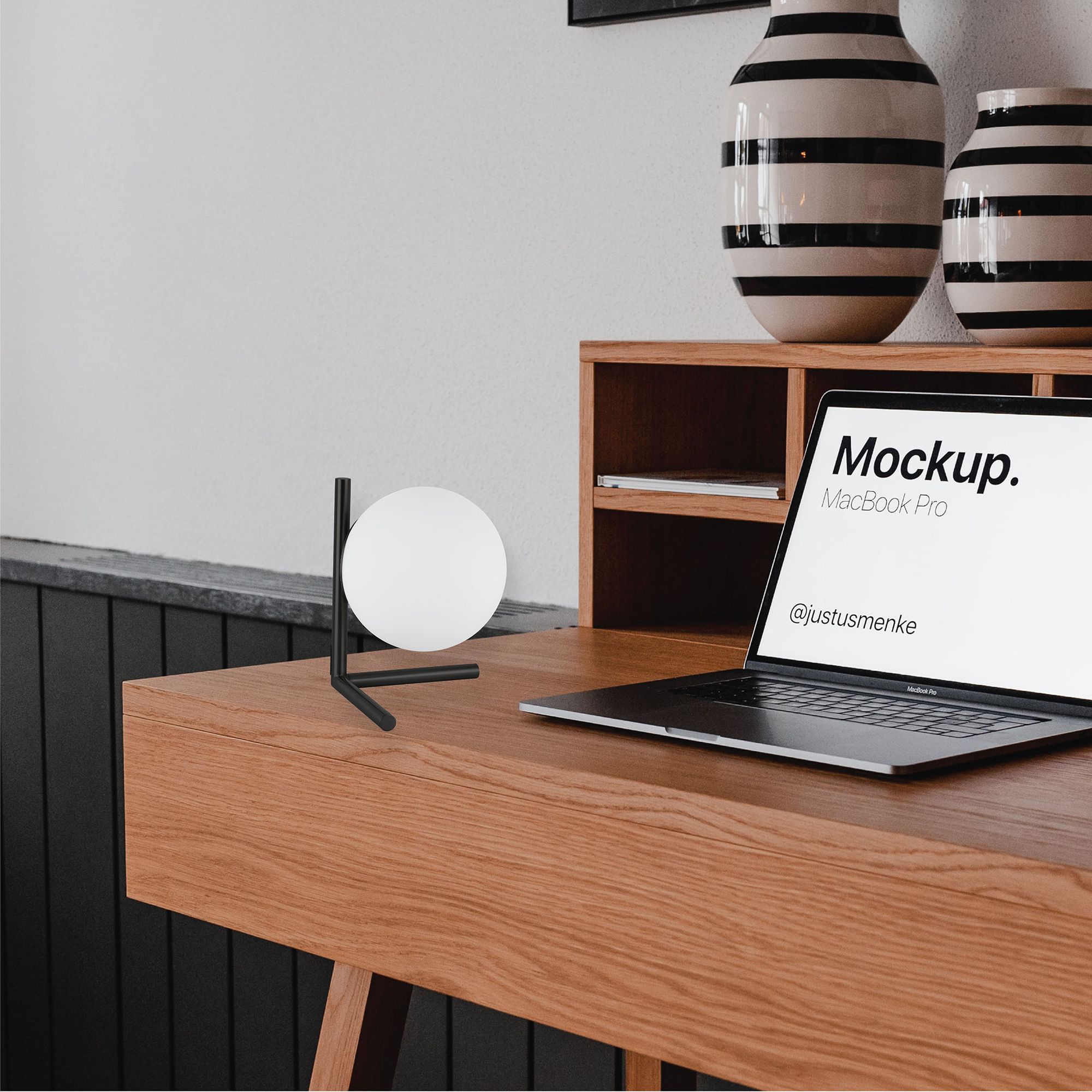 Image 3 Dainolite Folgar 10.75" High Matte Black Modern Accent Table Lamp more views