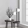 3_Dainolite Folgar 22" High 2-Light Black and White Modern Accent Lamp more views