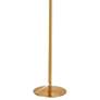Dainolite Folgar 66 3/4" 2-Light Brass and White Globes Floor Lamp