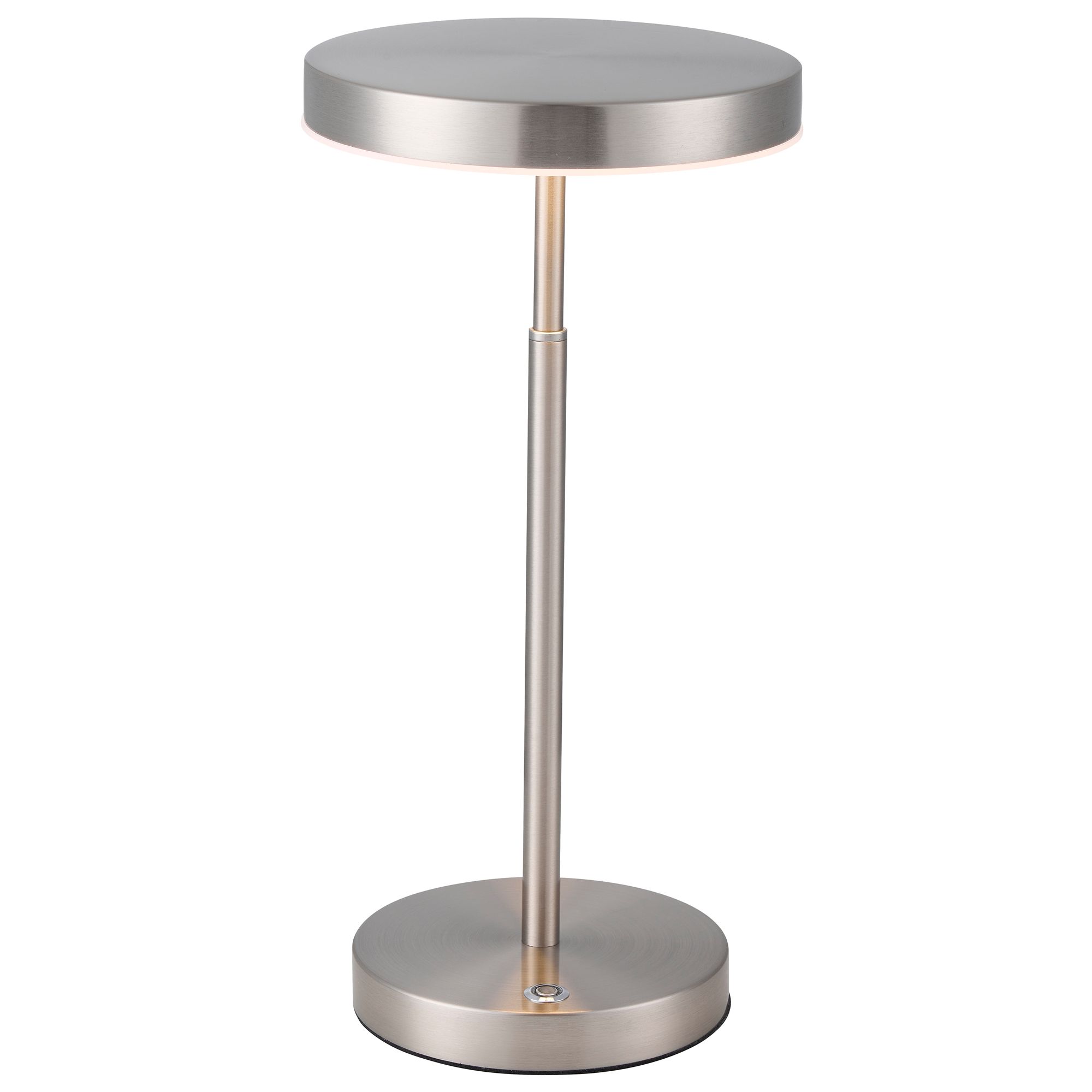 Image 2 Dainolite Francine 15 3/4" High Satin Nickel Modern LED Table Lamp more views
