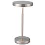 2_Dainolite Francine 15 3/4" High Satin Nickel Modern LED Table Lamp more views