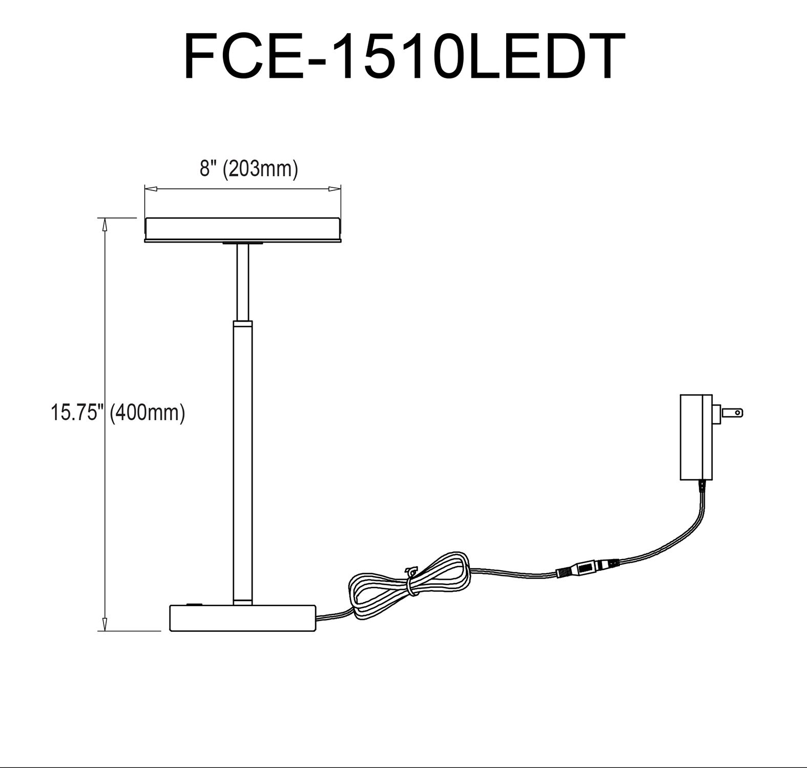 Image 3 Dainolite Francine 15 3/4" High Satin Nickel Modern LED Table Lamp more views