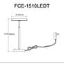 3_Dainolite Francine 15 3/4" High Satin Nickel Modern LED Table Lamp more views
