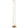 Dainolite Freya 59" White Acrylic and Aged Brass Modern LED Floor Lamp