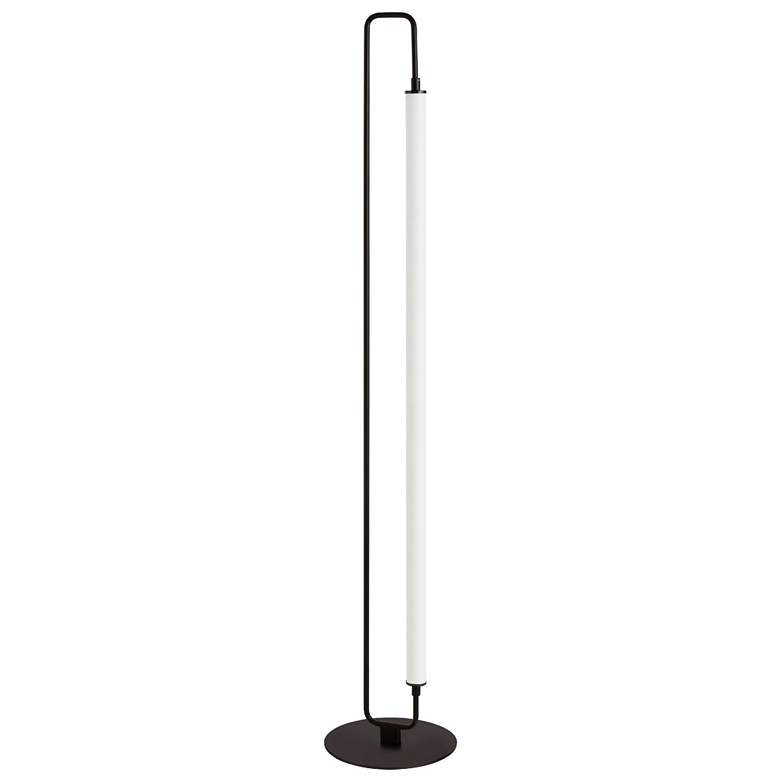Image 1 Dainolite Freya 59 inch White and Matte Black Modern LED Floor Lamp
