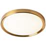 Dainolite Frida 15 3/4" Wide Aged Brass LED Ceiling Light