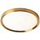 Dainolite Frida 15 3/4" Wide Aged Brass LED Ceiling Light
