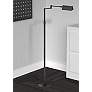 1_Dainolite Gala Adjustable Height Modern LED Black Swing Arm Floor Lamp
