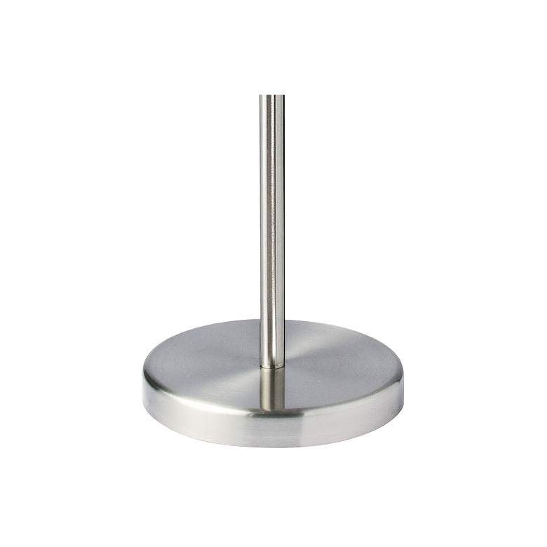 Image 4 Dainolite Gala Adjustable Height Satin Nickel LED Swing Arm Floor Lamp more views