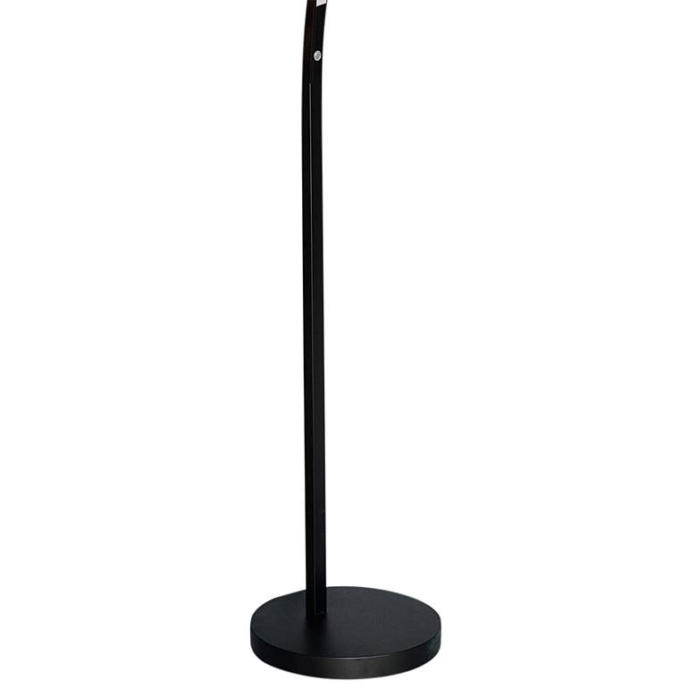 Image 4 Dainolite Gentle Bend 70" Matte Black Modern LED Arc Floor Lamp more views