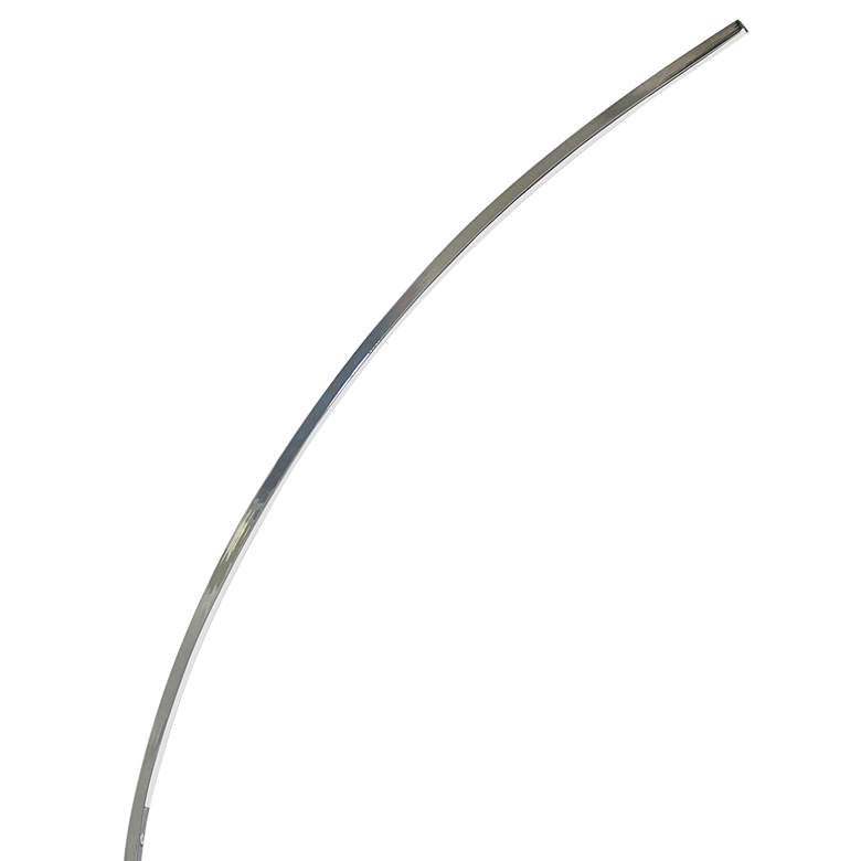 Image 3 Dainolite Gentle Bend 70" Polished Chrome LED Arc Floor Lamp more views