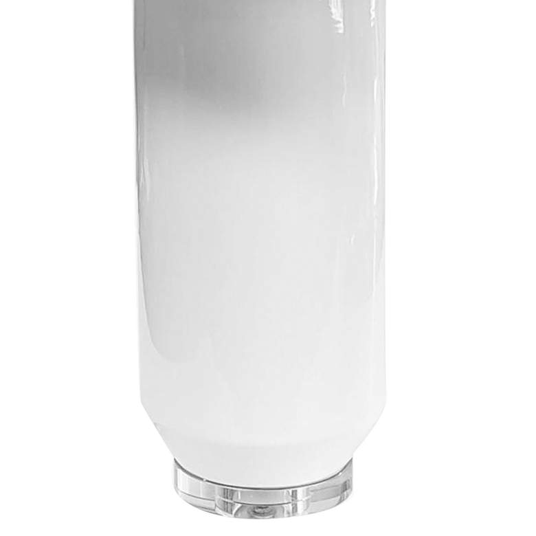 Image 3 Dainolite Goliath 34" High Contemporary Gloss White Ceramic Table Lamp more views