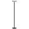 Dainolite Jasmine 72" Satin Black Modern LED Torchiere Floor Lamp