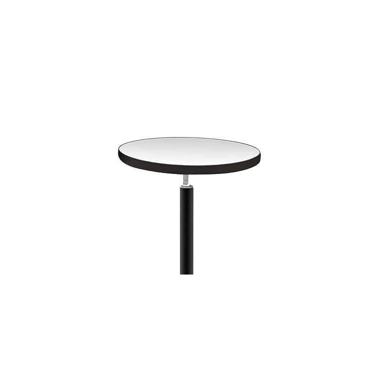 Image 3 Dainolite Jasmine 72" Satin Black Modern LED Torchiere Floor Lamp more views