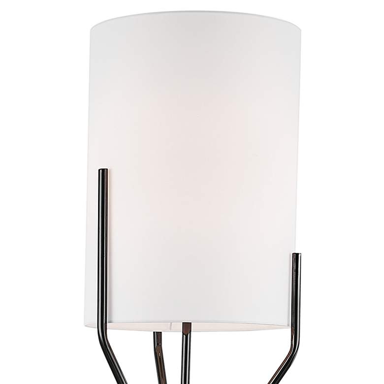 Image 3 Dainolite Khloe 65 inch High Modern White and Matte Black Arm Floor Lamp more views