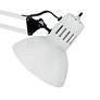 Dainolite Lorn Gloss White Metal Adjustable Clamp-On Task Lamp