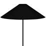 Dainolite Maine 61" Black Modern Floor Lamp with Black Cone Shade