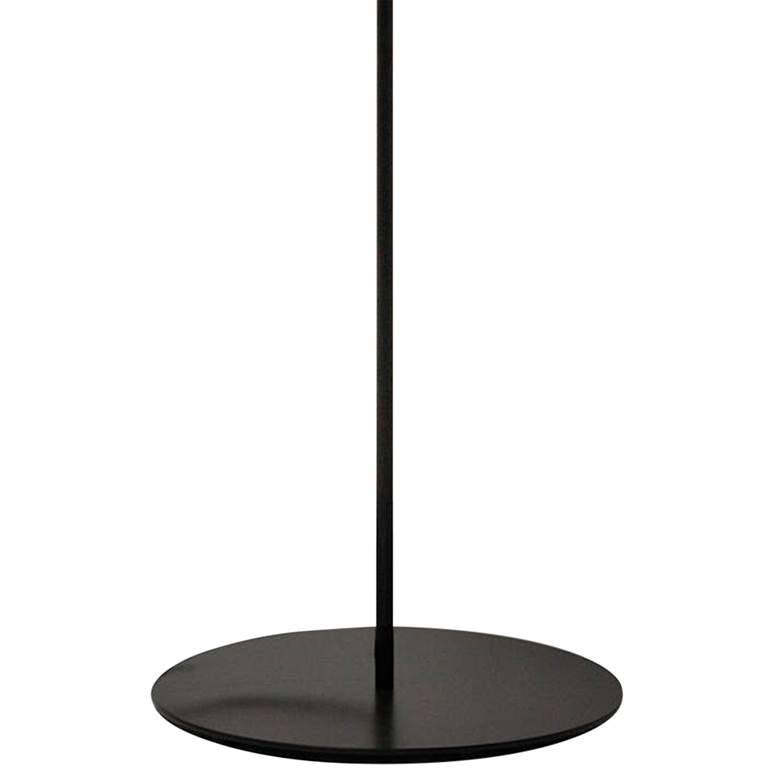 Image 3 Dainolite Maine 61 inch Black Modern Floor Lamp with Black Cone Shade more views
