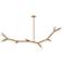 Dainolite Morgan 59 3/4" Wide 8-Light Aged Brass Modern Branch Pendant