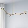 1_Dainolite Morgan 59 3/4" Wide 8-Light Aged Brass Modern Branch Pendant
