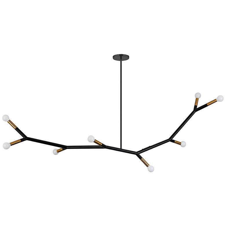Image 2 Dainolite Morgan 59 3/4" Wide 8-Light Modern Branch Pendant