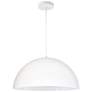 2_Dainolite Ofelia 16" Wide Matte White Modern Dome Pendant Light
