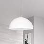 3_Dainolite Ofelia 16" Wide Matte White Modern Dome Pendant Light more views