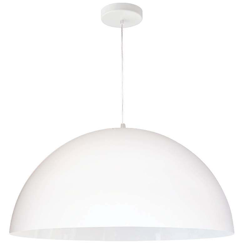 Image 2 Dainolite Ofelia 20" Wide Matte White Modern Dome Pendant