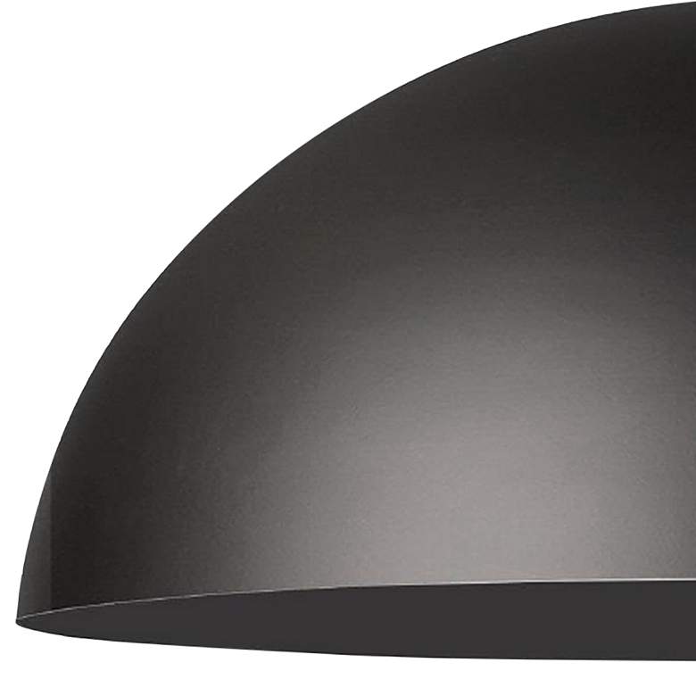 Image 4 Dainolite Ofelia 20" Wide Modern Matte Black Large Dome Pendant more views