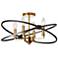Dainolite Paloma 18" Wide Vintage Bronze Ring 4-Light Ceiling Light