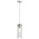 Dainolite Pasha 5" Wide Modern Polished Chrome and Glass Mini Pendant