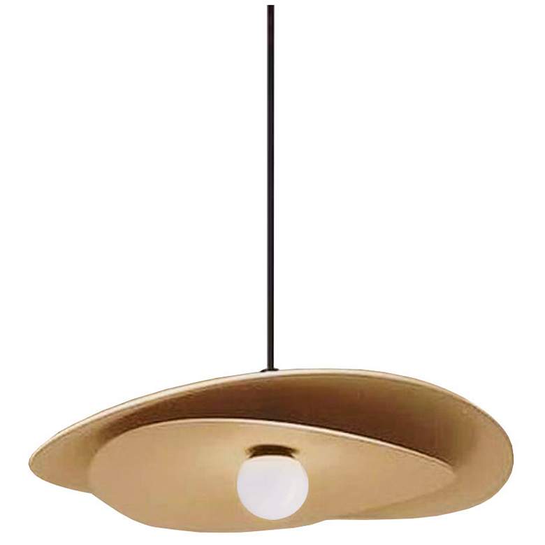 Image 2 Dainolite Paven 20" Wide Aged Brass Modern LED Pendant Light