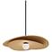 Dainolite Paven 20" Wide Aged Brass Modern LED Pendant Light