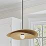 1_Dainolite Paven 20" Wide Aged Brass Modern LED Pendant Light