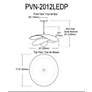 3_Dainolite Paven 20" Wide Matte Black and Aged Brass LED Pendant Light more views