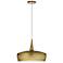 Dainolite Pixie 16" Wide Modern Aged Brass Dome Pendant