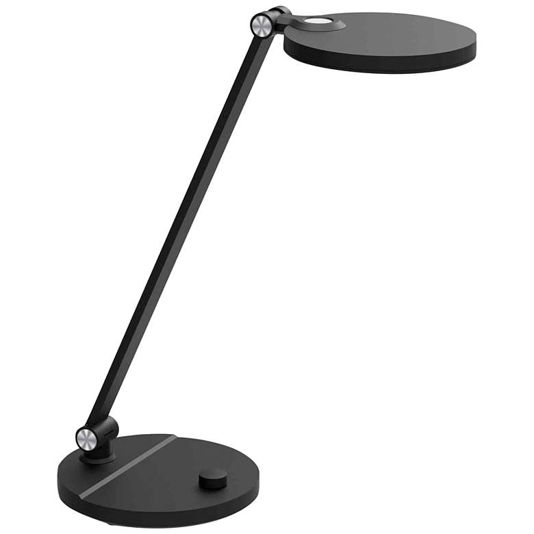 Image 2 Dainolite Prescott 15" High Matte Black LED Touch Dimmer Desk Lamp