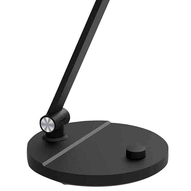 Image 4 Dainolite Prescott 15" High Matte Black LED Touch Dimmer Desk Lamp more views