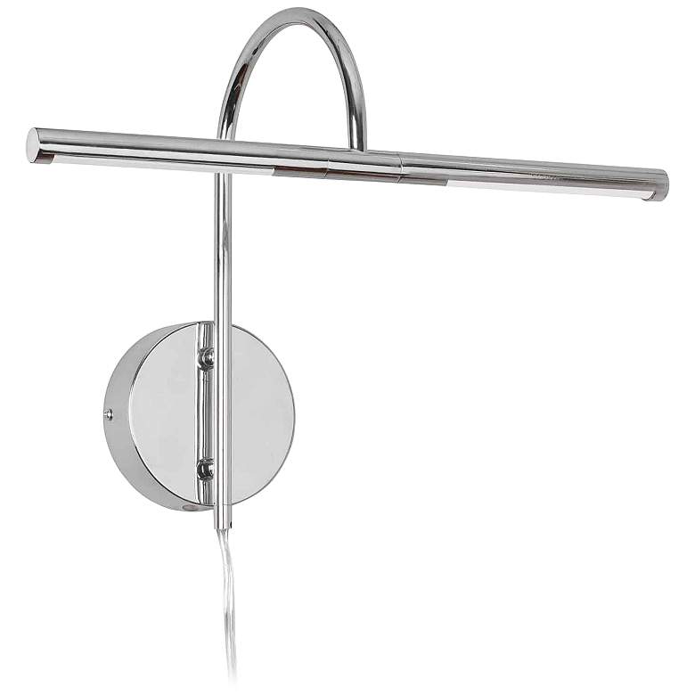 Image 1 Dainolite Talla 17 1/2" Wide Polished Chrome Plug-In LED Picture Light