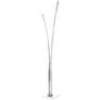 Dainolite Vincent 65 1/4" Silver Metal LED Modern Floor Lamp