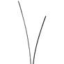 Dainolite Vincent 66 1/4" Matte Black LED Modern Arc Floor Lamp