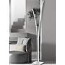 1_Dainolite Vincent 66 1/4" Matte White LED Modern Arc Floor Lamp