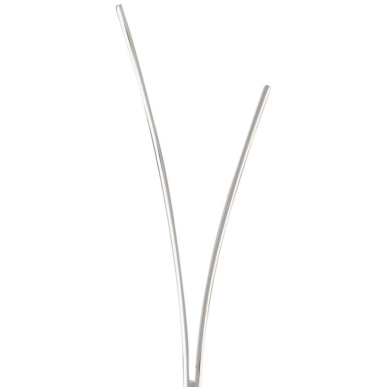 Image 2 Dainolite Vincent 66 1/4" Matte White LED Modern Arc Floor Lamp more views