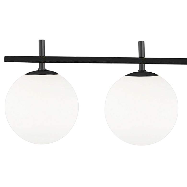 Image 2 Dainolite Vivaldi 41 1/4" Wide Matte Black 5-Light Bath Light more views