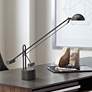 Dainolite Zelda 28" Black Adjustable Arm Modern LED Desk Lamp