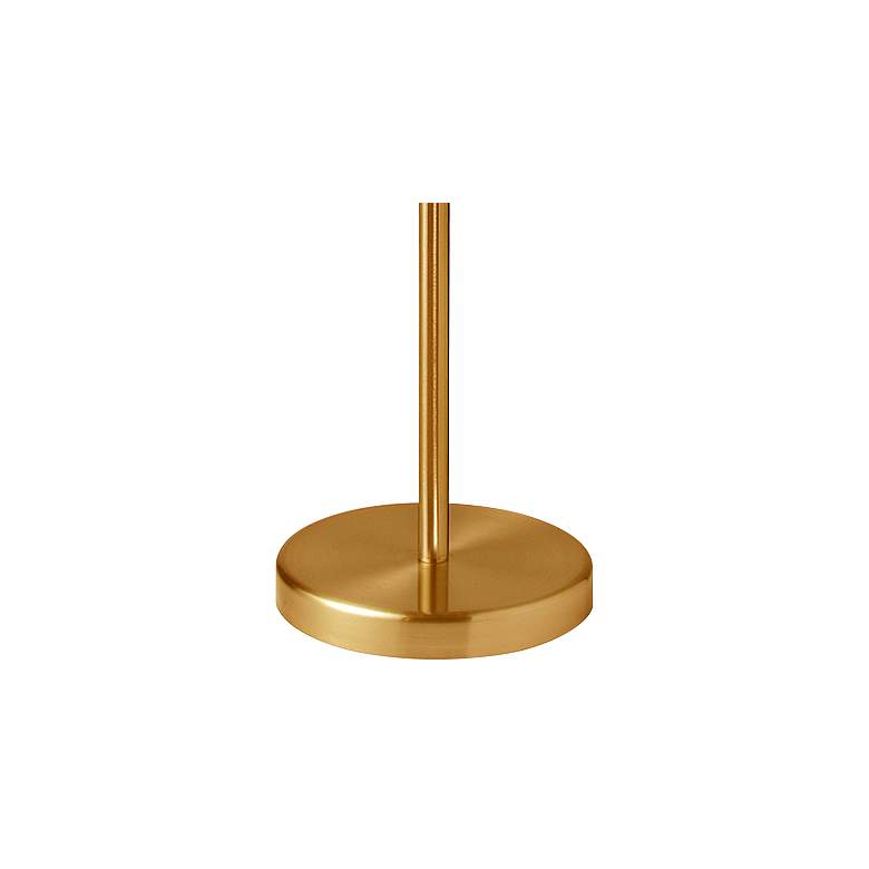 Image 3 Dainolite Zelda 70 1/2" Glass and Brass 5-Light Modern Floor Lamp more views