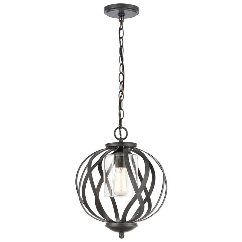 Image 1 Daisy 12" Wide 1-Light Pendant - Midnight Bronze