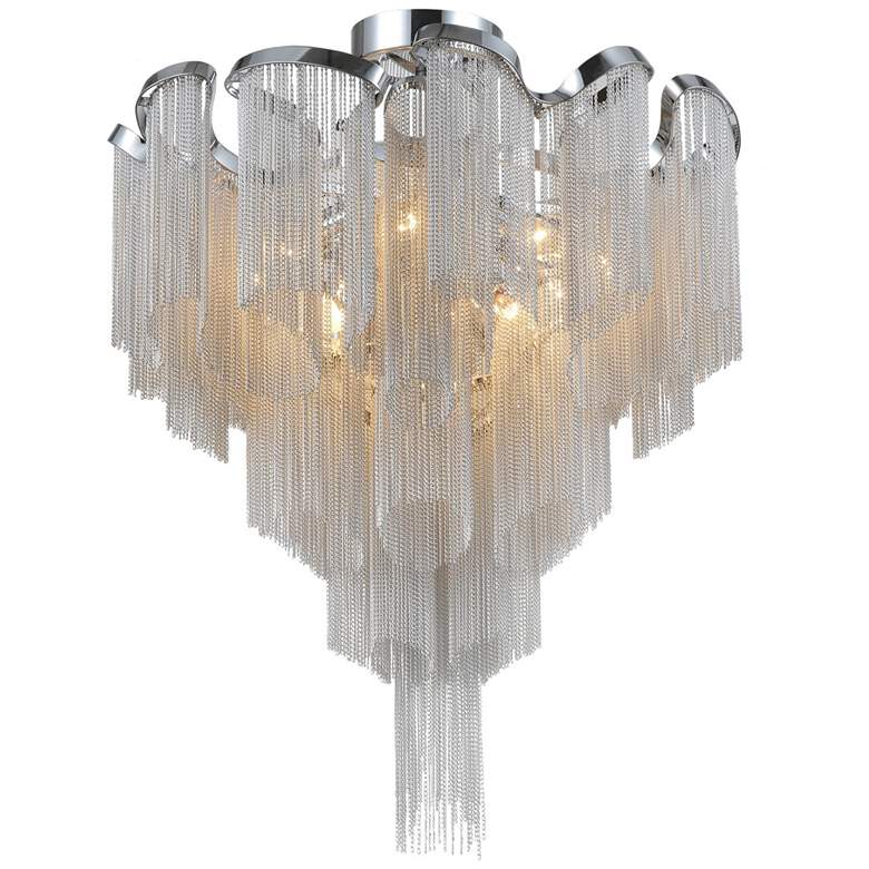 Image 1 Daisy 13 Light Flush Mount With Chrome Finish